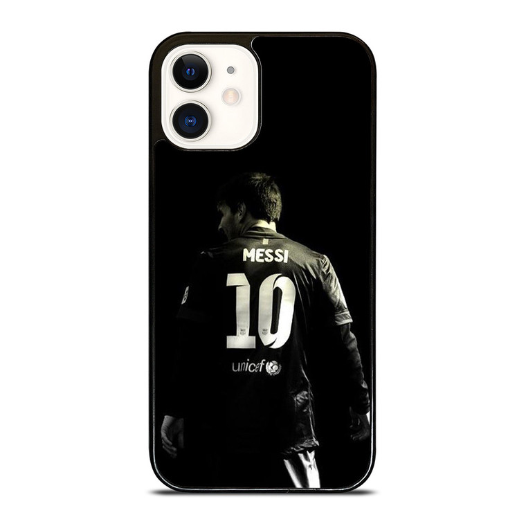 LIONEL MESSI BLACK AND WHITE iPhone 12 Case