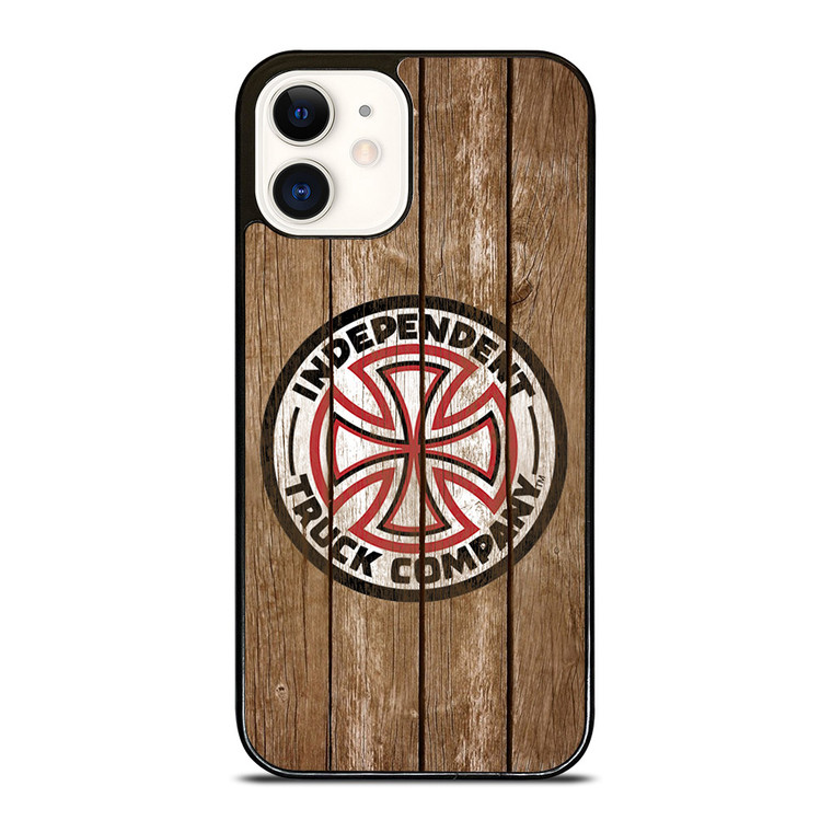 INDEPENDENT TRUCK LOGO WOODEN iPhone 12 Case