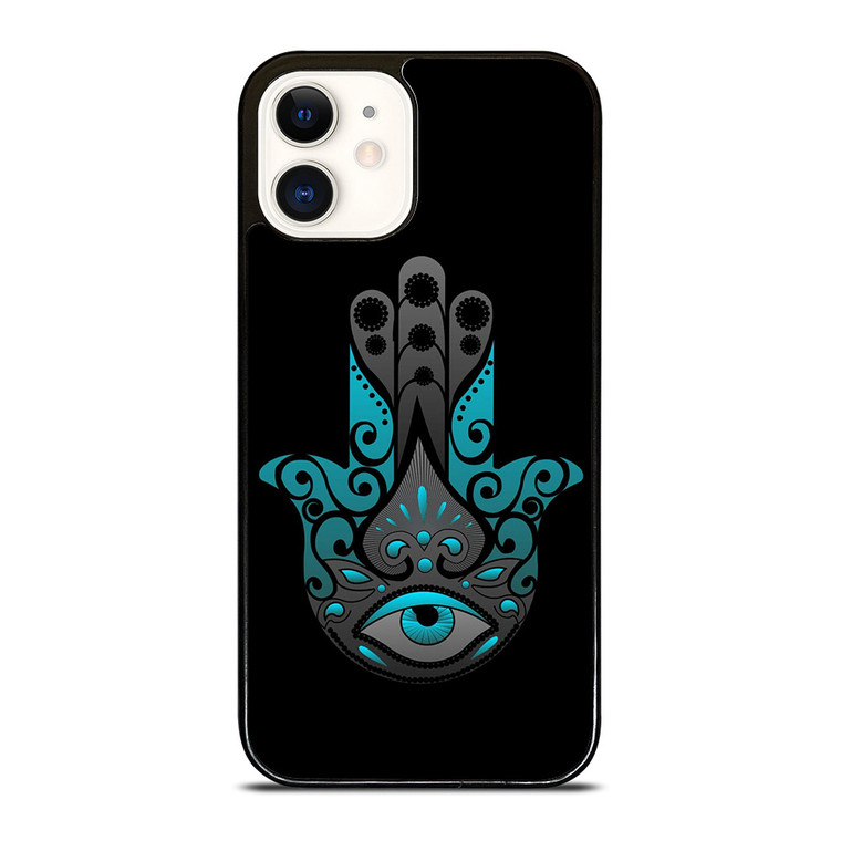 HAMSA EVIL EYE HAND 2 iPhone 12 Case