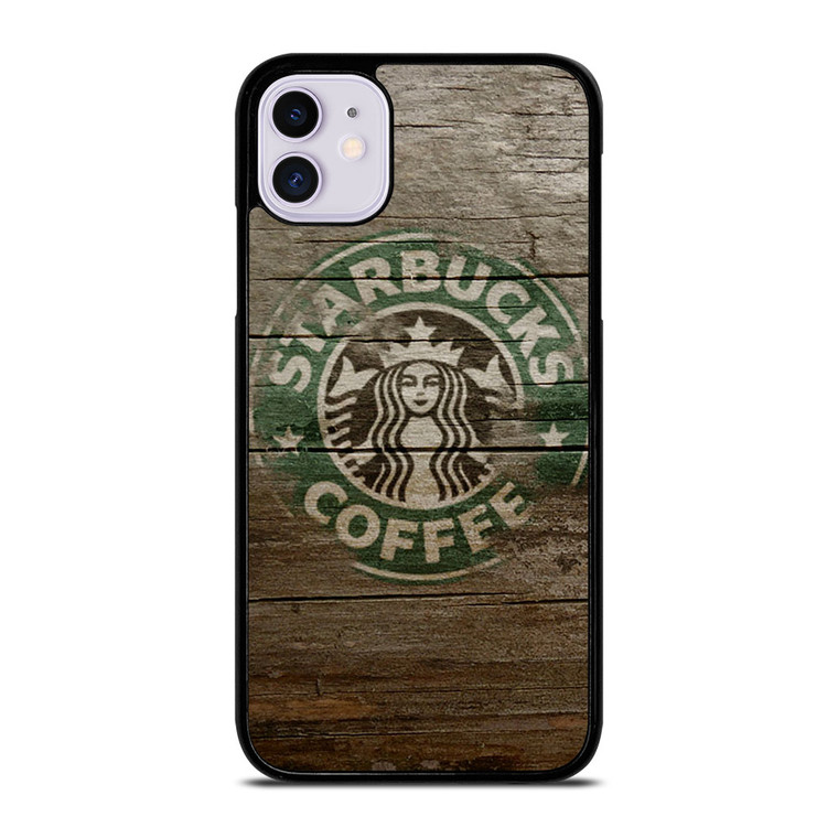 STARBUCKS COFFEE LOGO WOODEN iPhone 11 Case