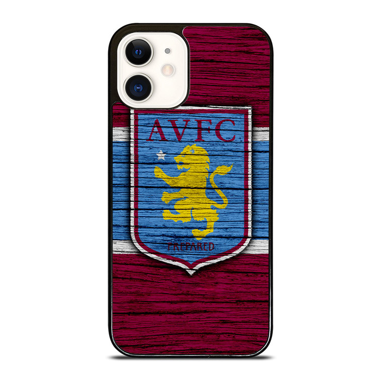 ASTON VILLA FC LOGO WOODEN iPhone 12 Case