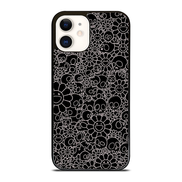 TAKASHI MURAKAMI BLACK SKULL iPhone 12 Case