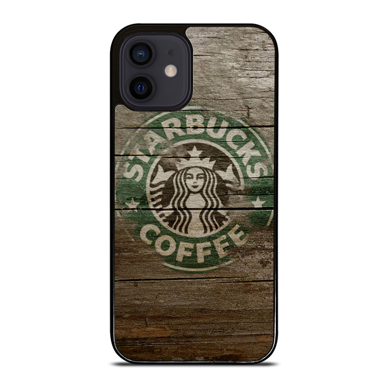 STARBUCKS COFFEE LOGO WOODEN iPhone 12 Mini Case