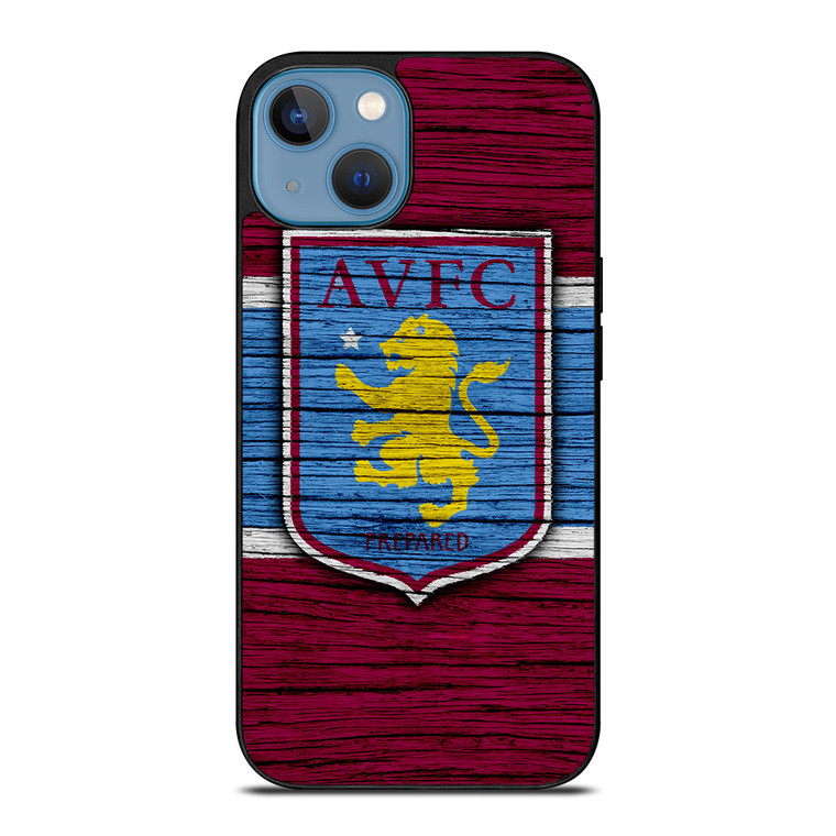 ASTON VILLA FC LOGO WOODEN iPhone 13 Case