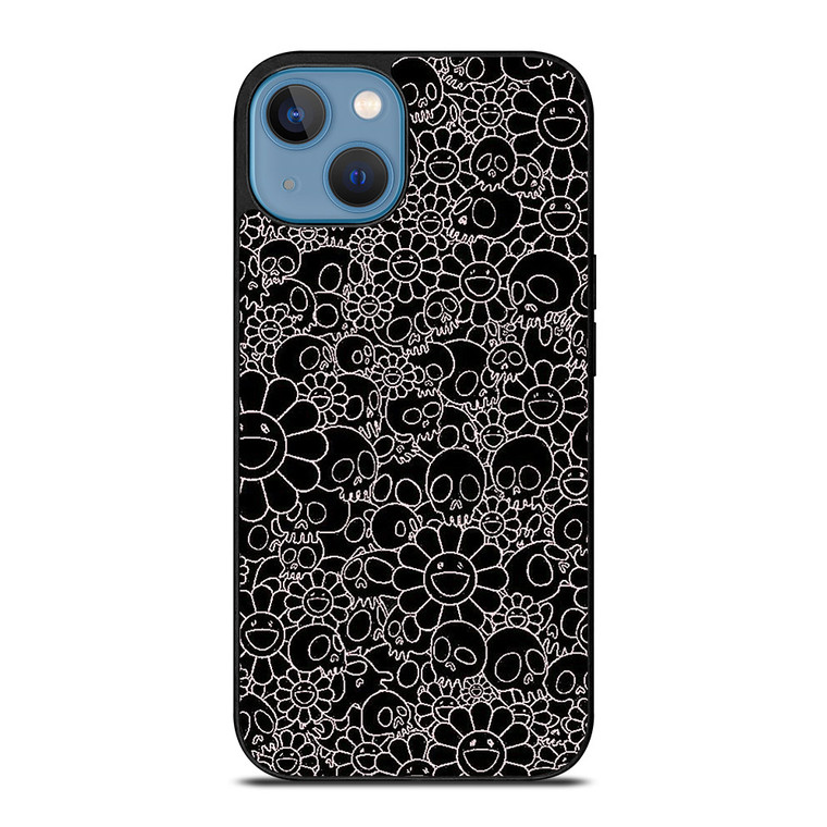 TAKASHI MURAKAMI BLACK SKULL iPhone 13 Case