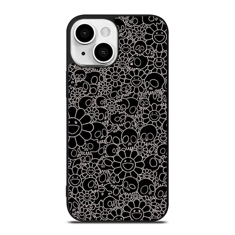 TAKASHI MURAKAMI BLACK SKULL iPhone 13 Mini Case