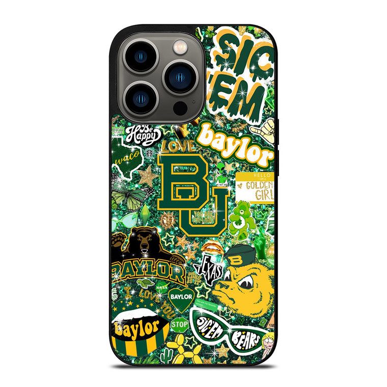 BAYLOR BEARS UNIVERSITY COLLAGE iPhone 13 Pro Case