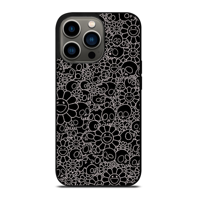 TAKASHI MURAKAMI BLACK SKULL iPhone 13 Pro Case