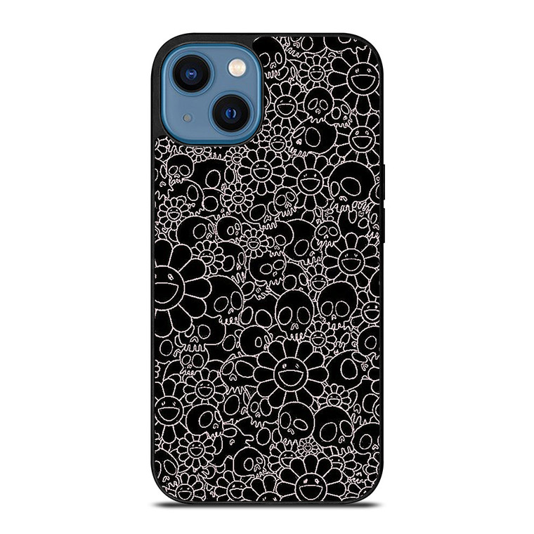 TAKASHI MURAKAMI BLACK SKULL iPhone 14 Case TAKASHI MURAKAMI BLACK SKULL iPhone 14 Case