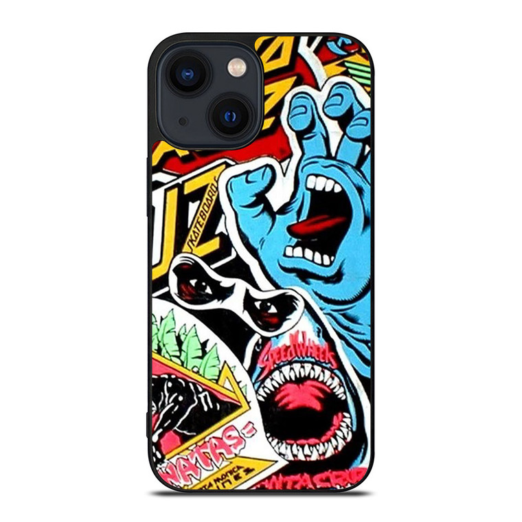 SANTA CRUZ SKATEBOARD 3 iPhone 14 Plus Case