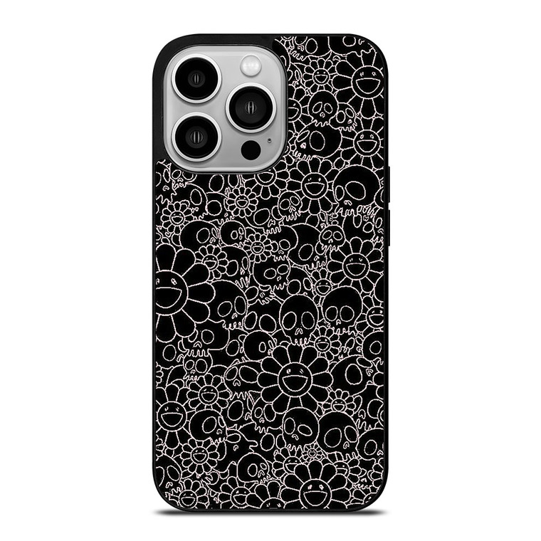 TAKASHI MURAKAMI BLACK SKULL iPhone 14 Pro Case TAKASHI MURAKAMI BLACK SKULL iPhone 14 Pro Case