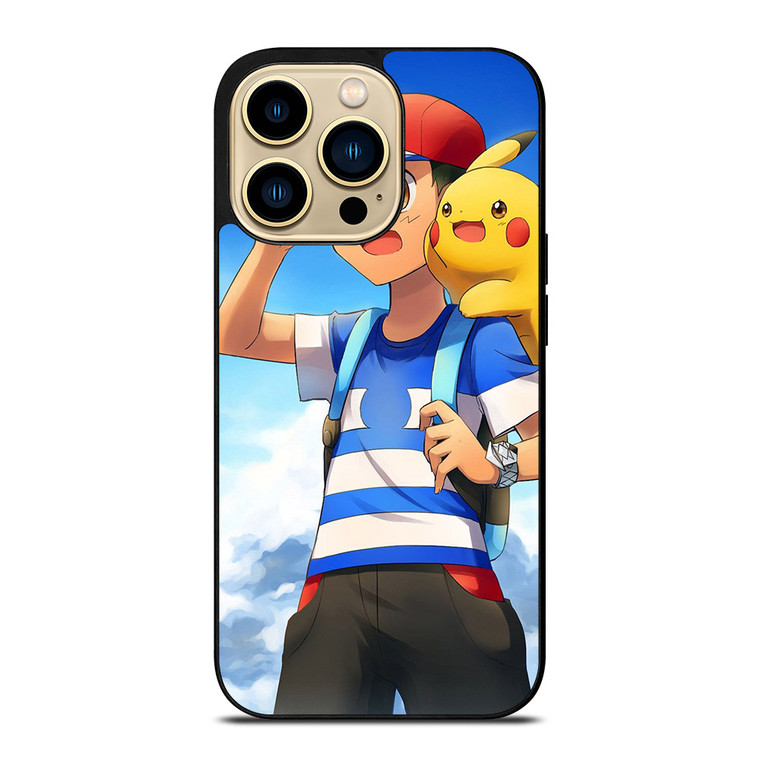 ASH KETCHUM PIKACHU iPhone 14 Pro Max Case