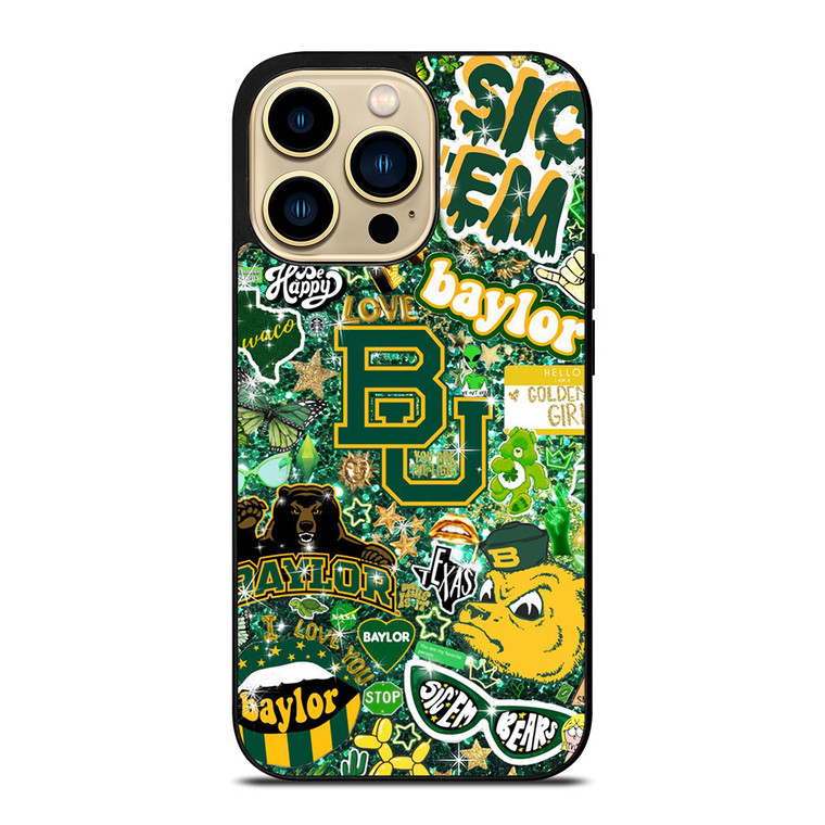 BAYLOR BEARS UNIVERSITY COLLAGE iPhone 14 Pro Max Case