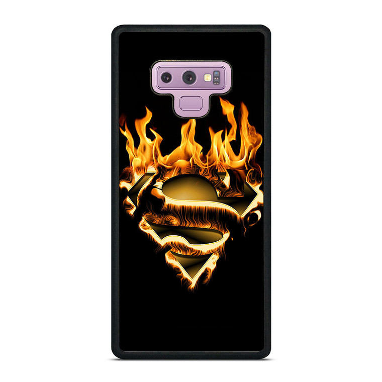 FIRE SUPERMAN LOGO Samsung Galaxy Note 9 Case