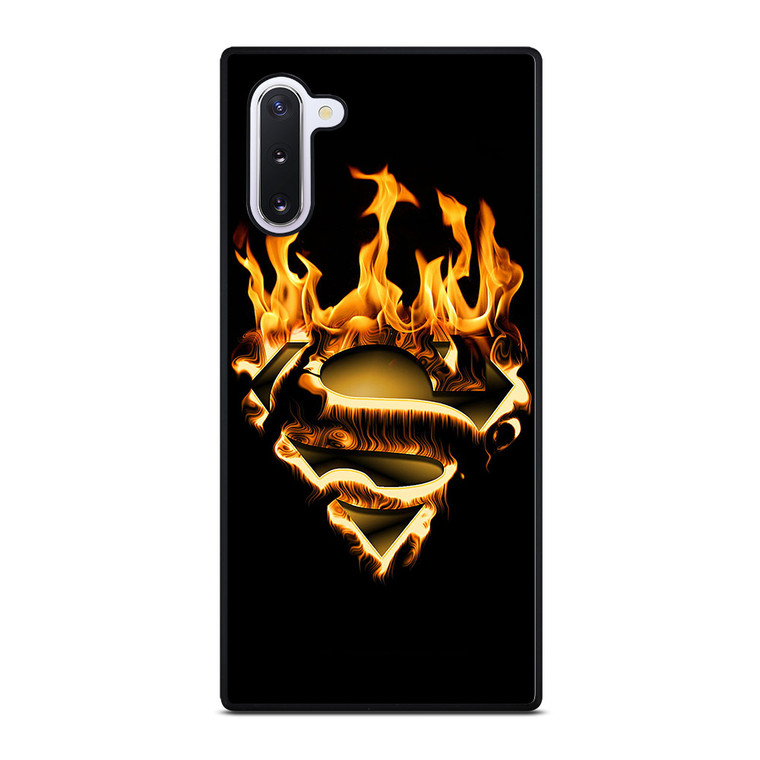 FIRE SUPERMAN LOGO Samsung Galaxy Note 10 Case FIRE SUPERMAN LOGO Samsung Galaxy Note 10 Case