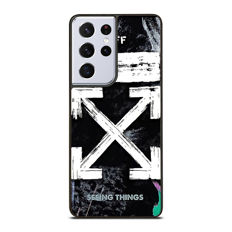 OFF WHITE LOGO 2 Samsung Galaxy S21 Ultra Case