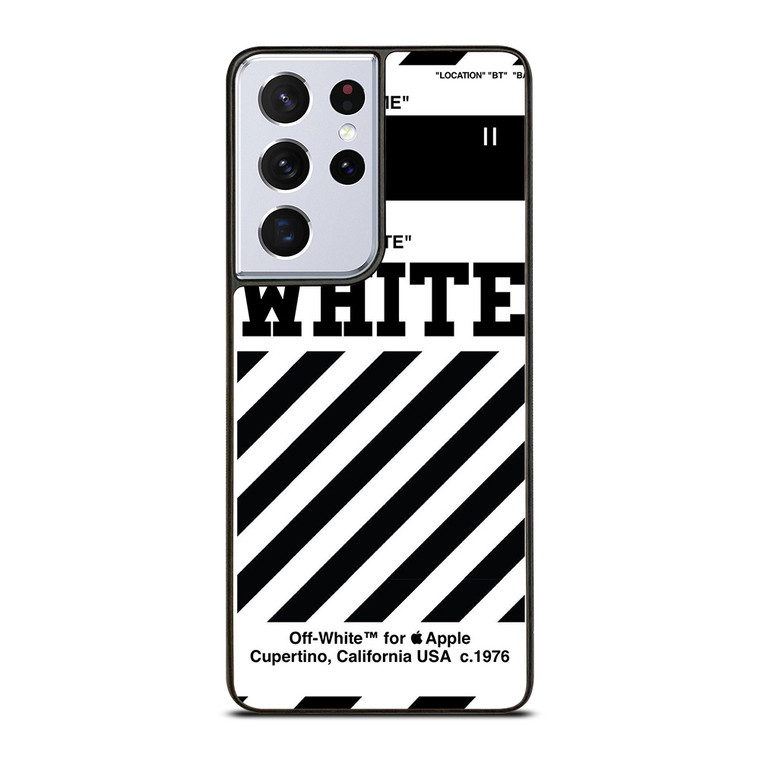 OFF WHITE LOGO 3 Samsung Galaxy S21 Ultra Case