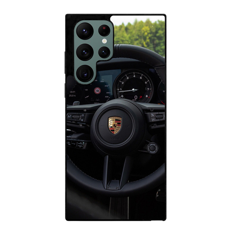 PORSCHE STEERING WHEEL 3 Samsung Galaxy S22 Ultra Case