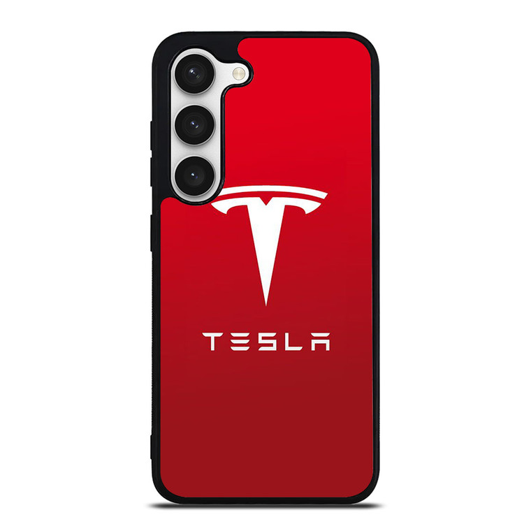 TESLA CAR LOGO 2 Samsung Galaxy S23 Case