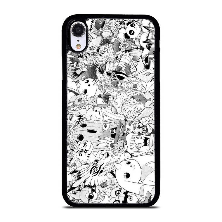 DIGIMON BLACK WHITE iPhone XR Case
