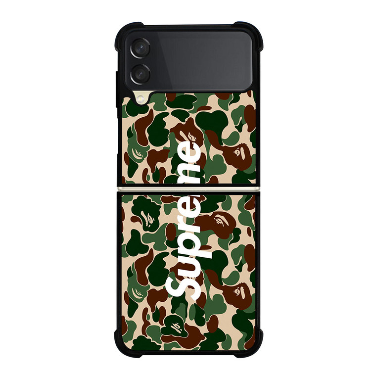 BAPE CAMO SUPREME Samsung Z Flip 3 Case