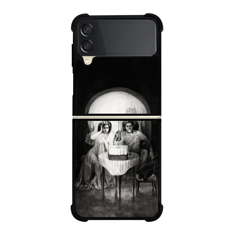 DATE SKULLS ILLUSION BLACK Samsung Z Flip 3 Case