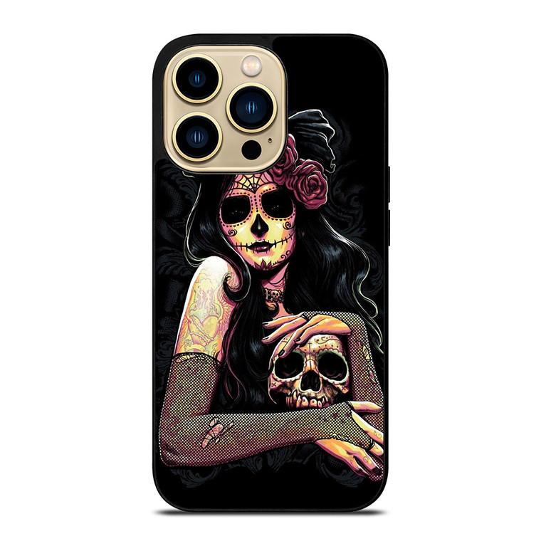 SUGAR SKULL GIRL iPhone 14 Pro Max Case