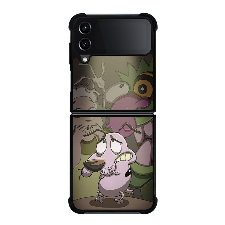 COURAGE THE COWARDLY DOG 3 Samsung Z Flip 4 Case
