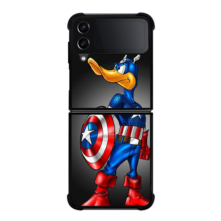 DAFFY DUCK CAPTAIN AMERICA Samsung Z Flip 4 Case