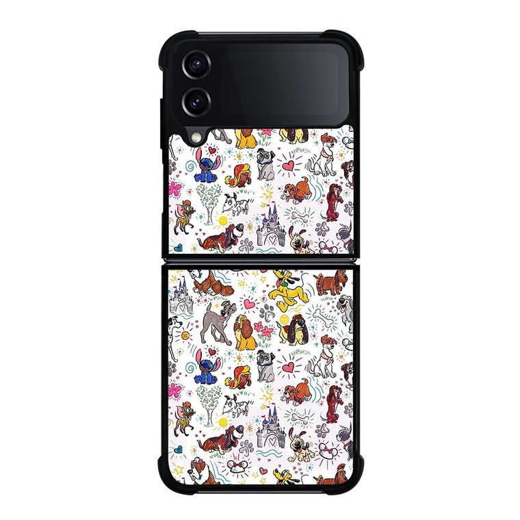 DOONEY DOG PATTERN Samsung Z Flip 4 Case