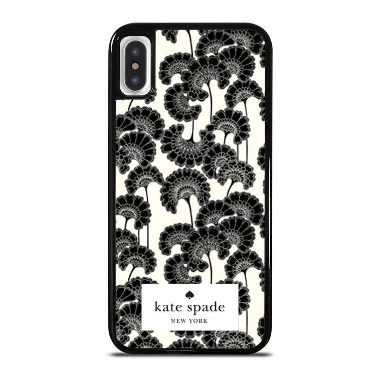 JAPANESE BLACK FLORAL KADE SPADE iPhone X / XS Case