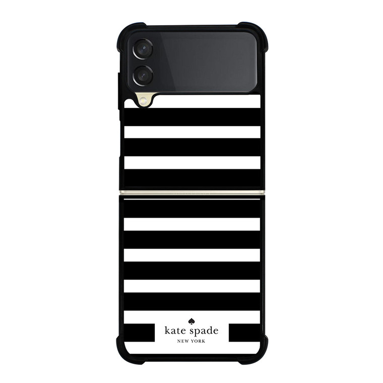KATE SPADE BLACK WHITE Samsung Z Flip 3 Case