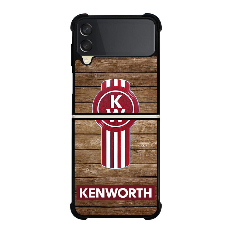 KENWORTH TRUCK LOGO WOODEN 4 Samsung Z Flip 3 Case