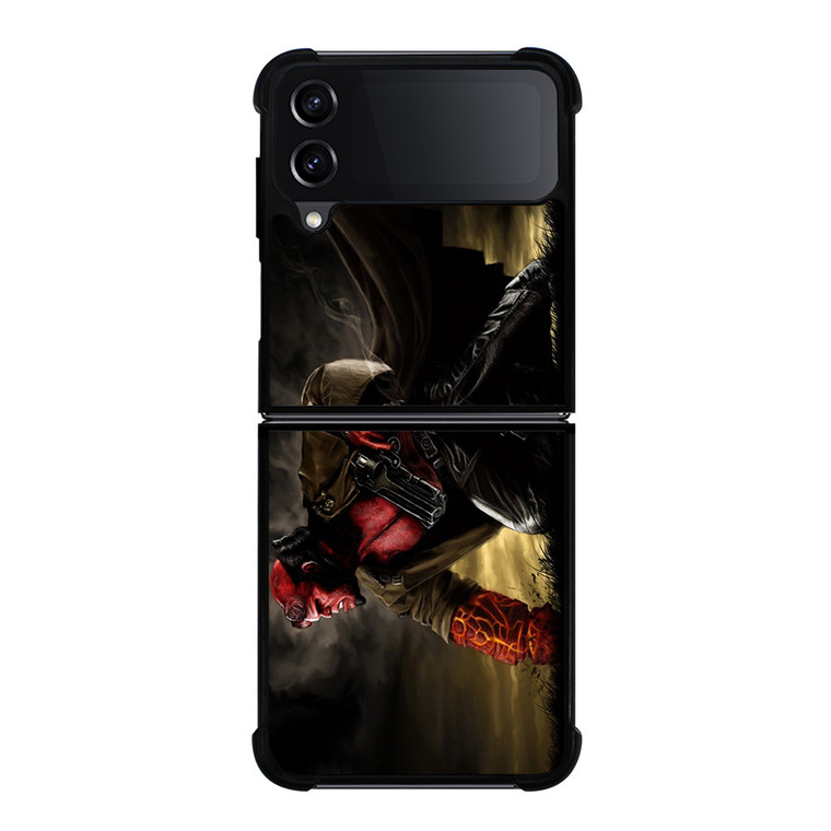 HELL BOY WITH A SHOTGUN Samsung Z Flip 4 Case