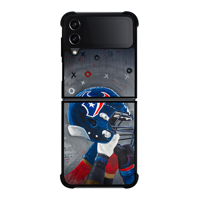 HOUSTON TEXANS HELMET 3 Samsung Z Flip 4 Case