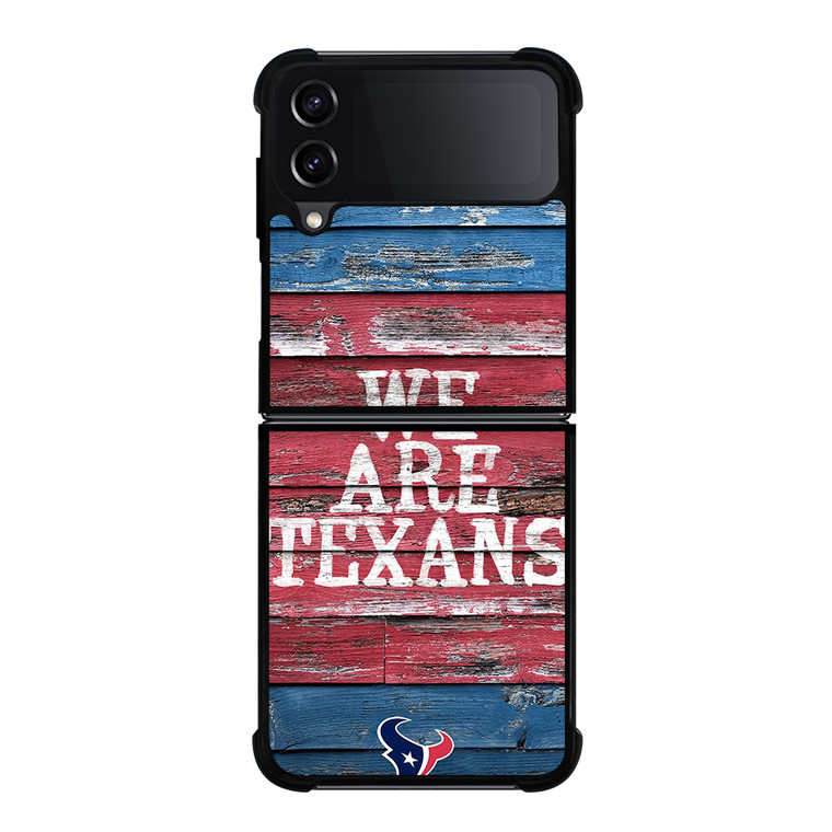 HOUSTON TEXANS WOODEN Samsung Z Flip 4 Case
