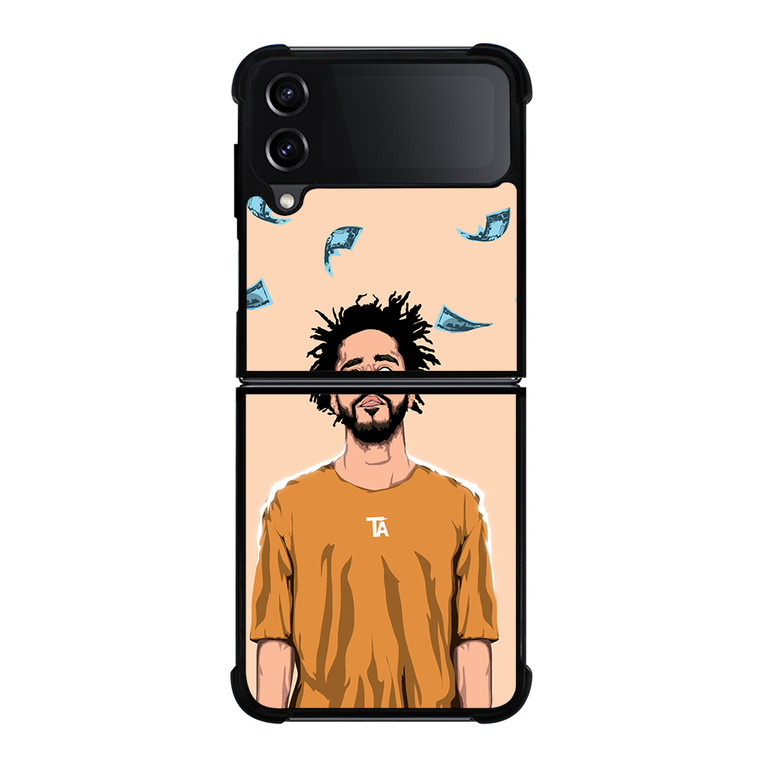 J COLE FOREST CARTOON Samsung Z Flip 4 Case