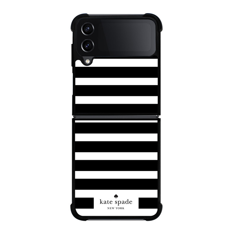 KATE SPADE BLACK WHITE Samsung Z Flip 4 Case