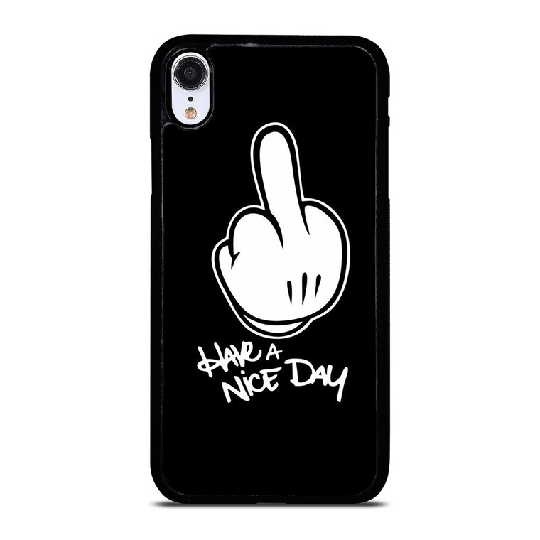 MICKEY MOUSE MIDDLE FINGER iPhone XR Case