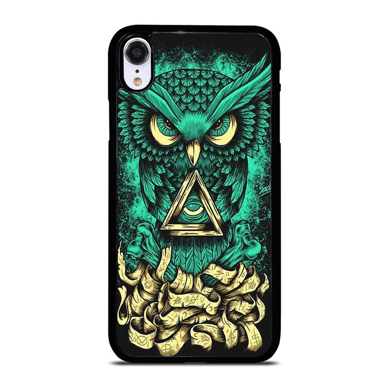 OWL SUGAR SKULL TATTOO iPhone XR Case