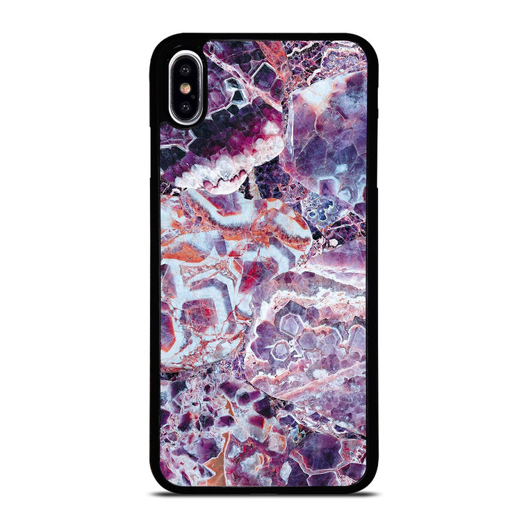 PURPLE CRYSTAL MARBLE PATTERN 2 iPhone XS Max Case