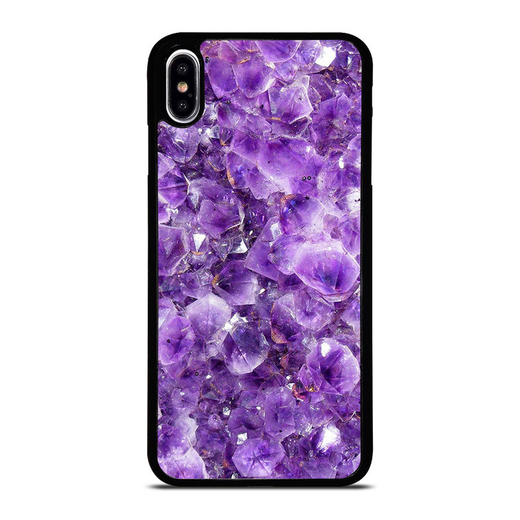 PURPLE CRYSTAL MARBLE PATTERN iPhone XS Max Case