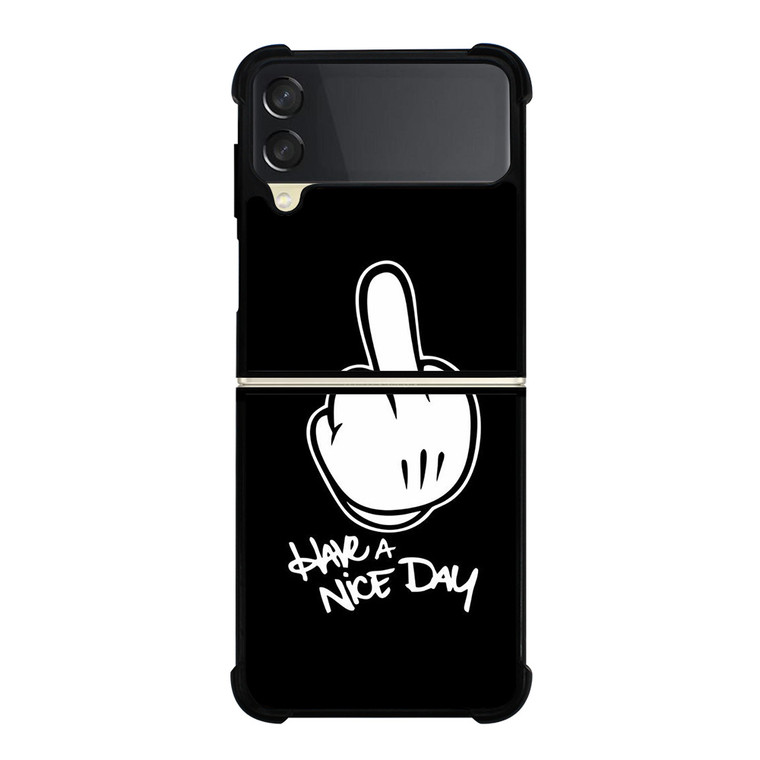 MICKEY MOUSE MIDDLE FINGER Samsung Z Flip 3 Case