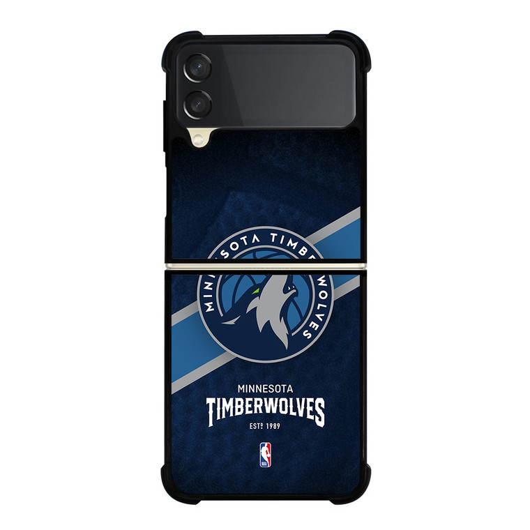 MINNESOTA TIMBERWOLVES LOGO 3 Samsung Z Flip 3 Case