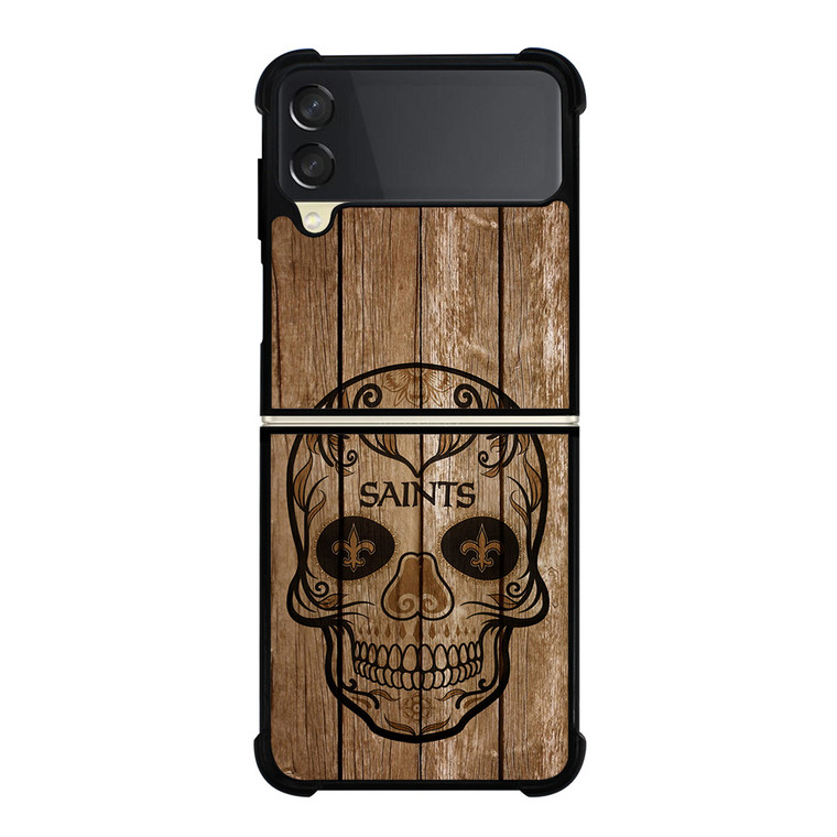 NEW ORLEANS SAINTS SKULL 2 Samsung Z Flip 3 Case