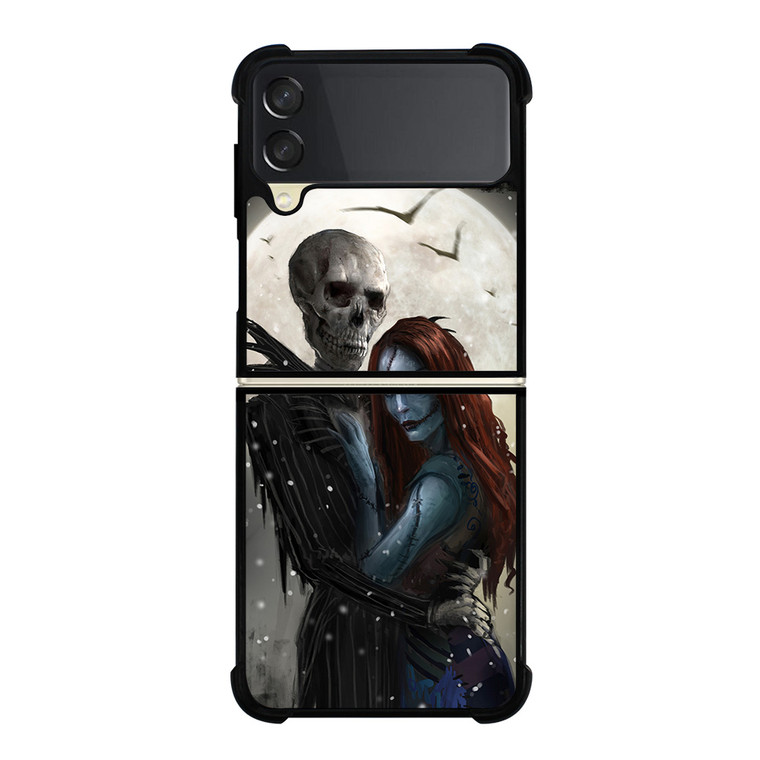 NIGHTMARE BEFORE CHRISTMAS JACK AND SALLY 4 Samsung Z Flip 3 Case