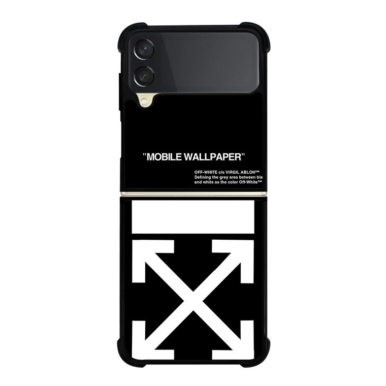 OFF WHITE Samsung Z Flip 3 Case