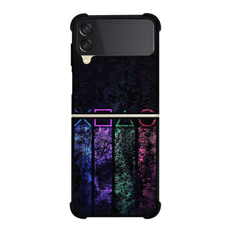 PLAYSTATION BUTTON Samsung Z Flip 3 Case