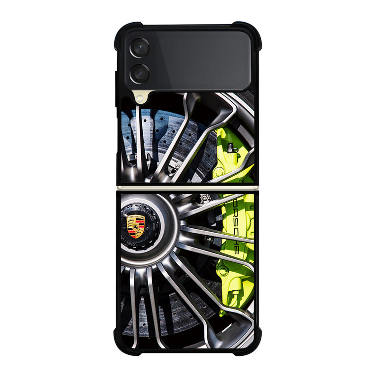 PORSCHE CAR WHEEL Samsung Z Flip 3 Case