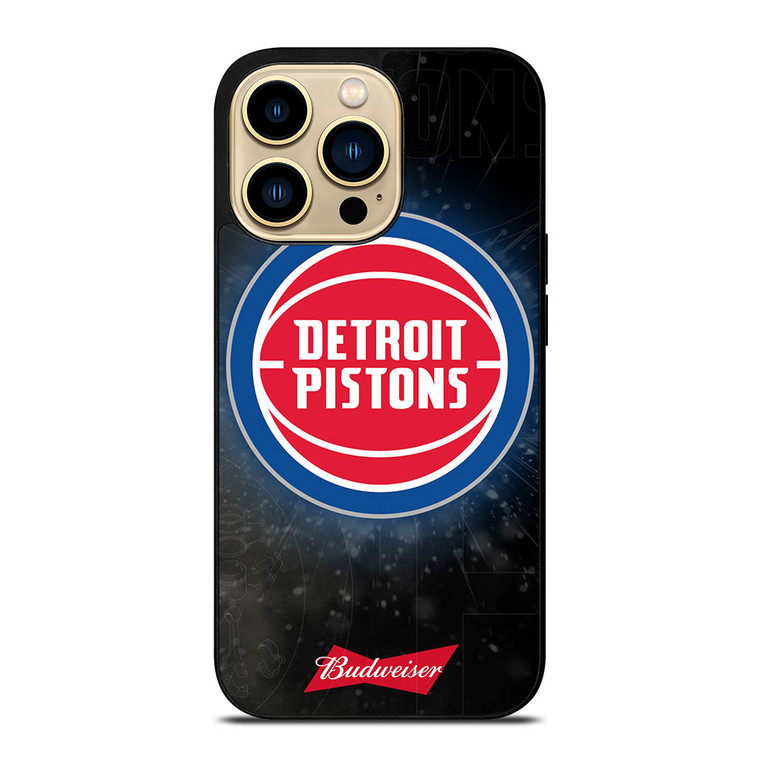 DETROIT PISTONS BUDWEISER iPhone 14 Pro Max Case